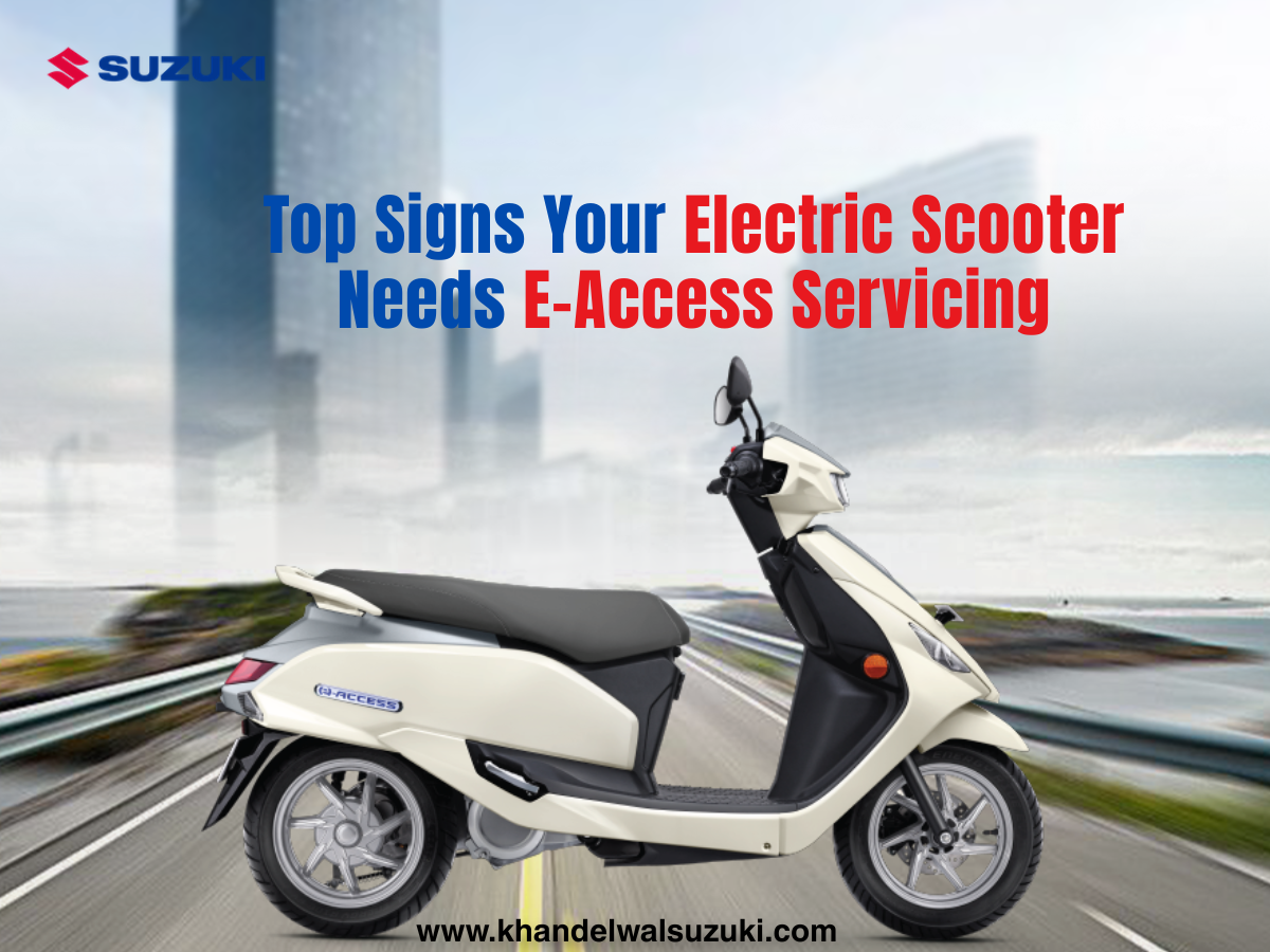 Top signs your electric scooter needs E-Access servicing including battery and brake issues