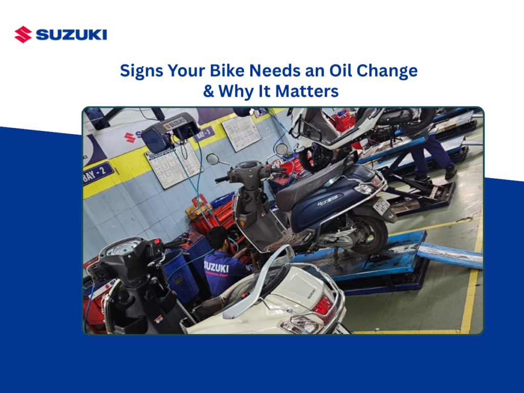 Signs your bike needs an oil change and why engine oil maintenance matters