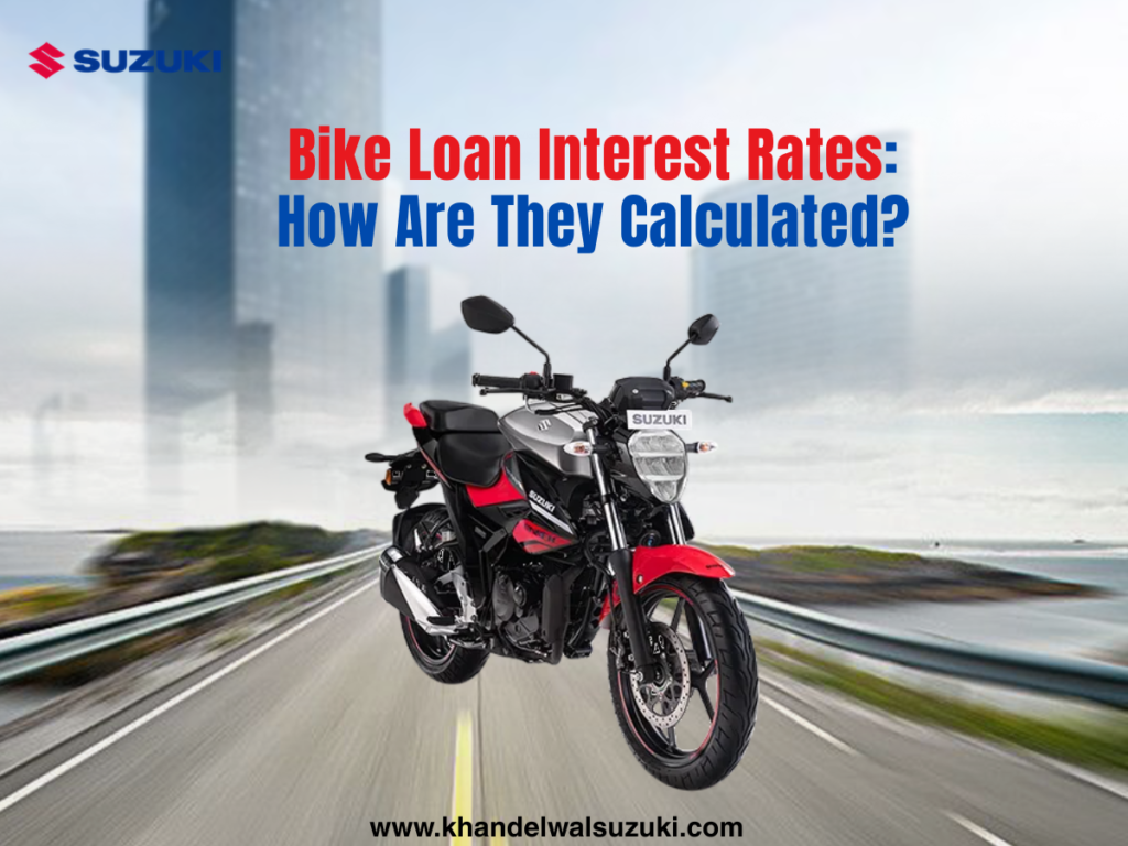 Bike loan interest rates explained with EMI calculation for new Suzuki bikes in Indore