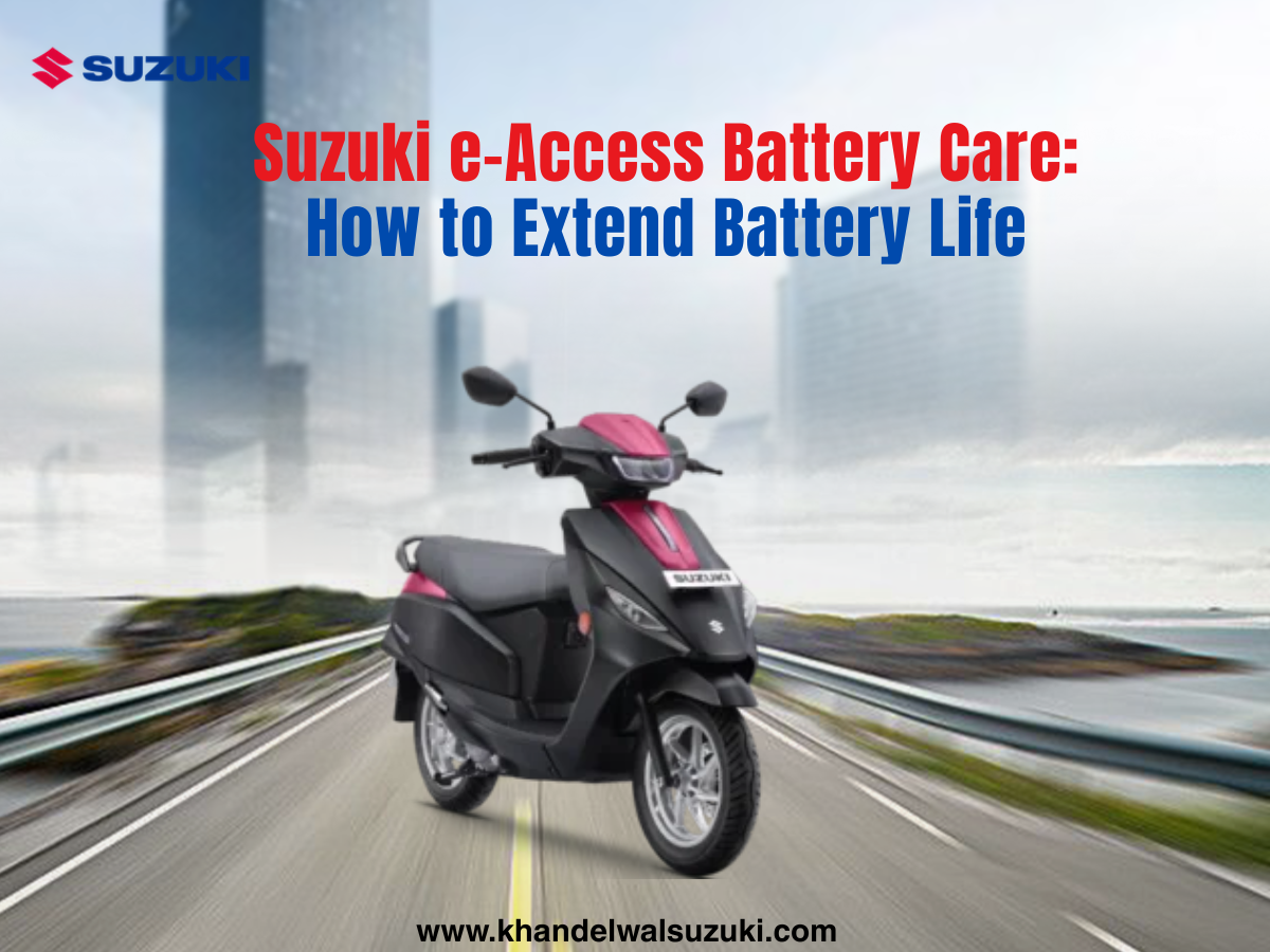 Suzuki e-Access battery care tips for extending battery life